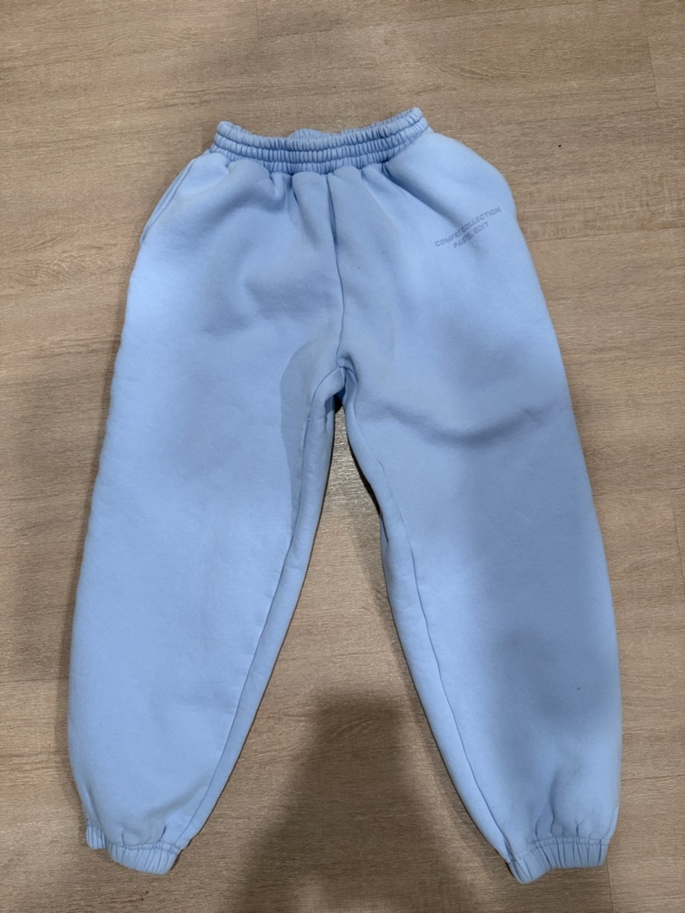 Comfrt Kids Light Blue Cozy Jogger Sweatpants- Pastel Edit